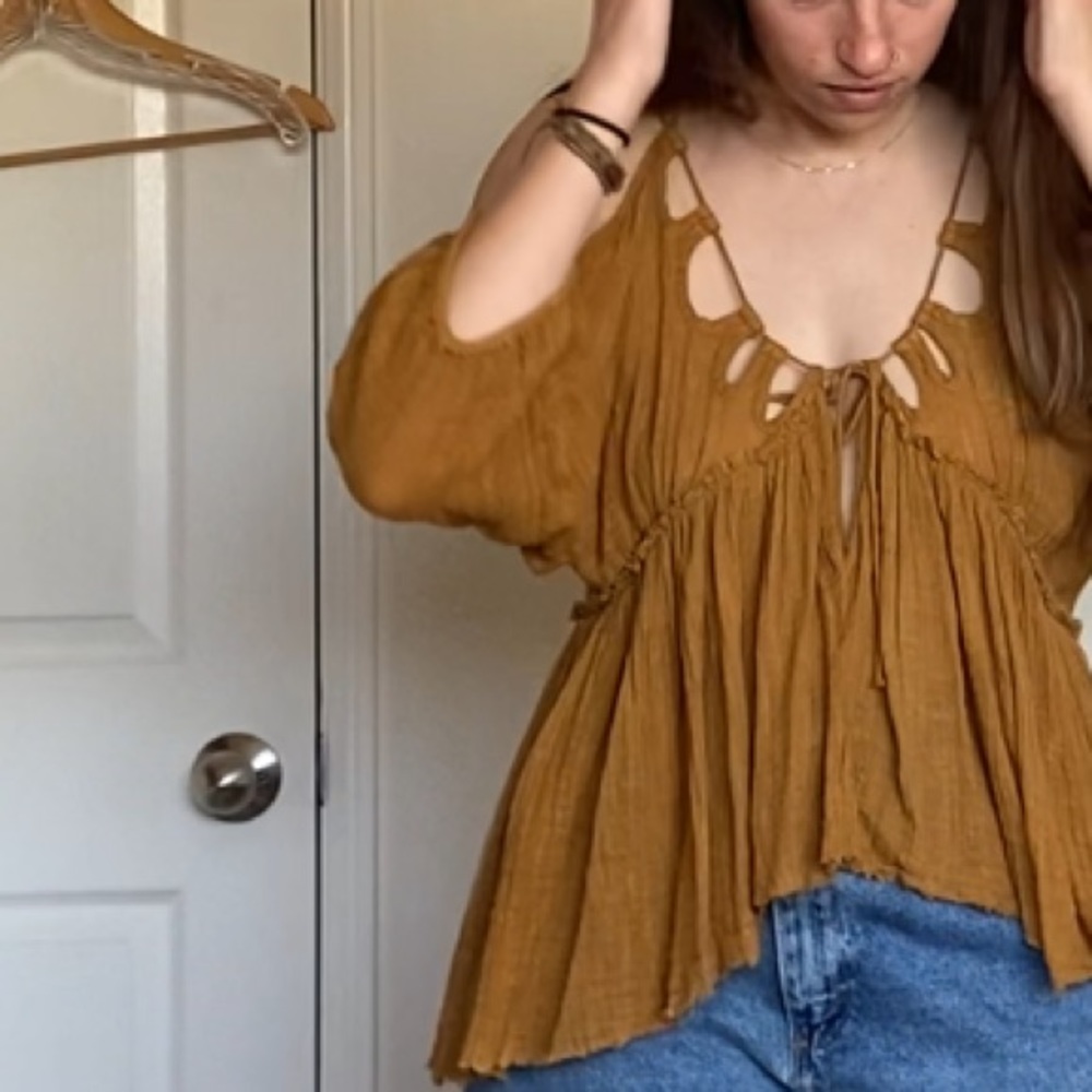 Free People Off the Shoulder Top